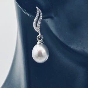 NWT Cultured Pearls Sterling Silver Earrings